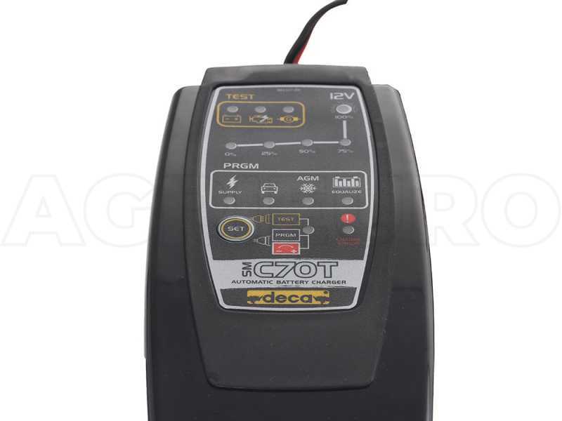 Chargeur de batterie automatique et mainteneur de charge DECA SM C70T - batteries jusqu'&agrave; 150Ah
