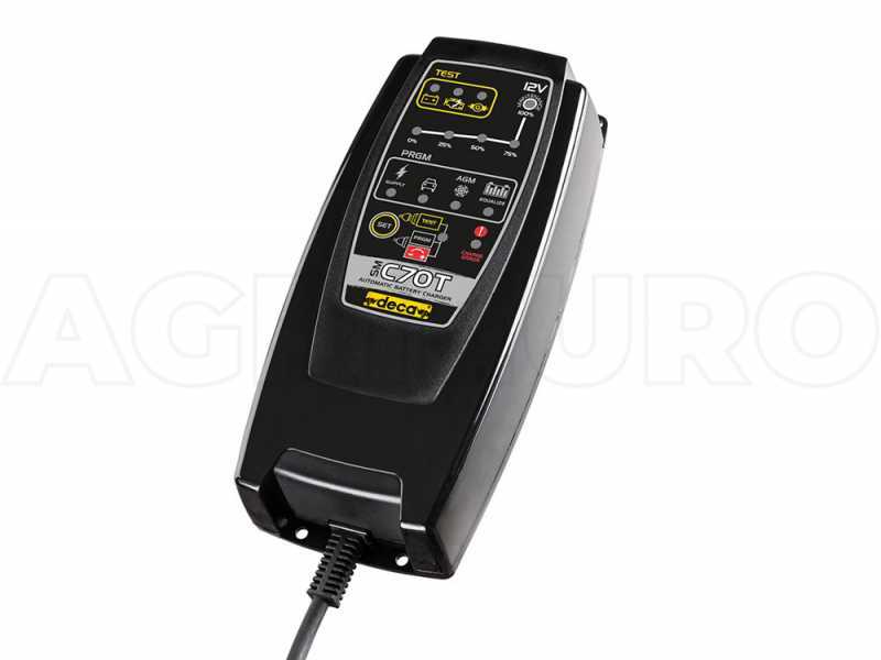 Chargeur de batterie automatique et mainteneur de charge DECA SM C70T - batteries jusqu'&agrave; 150Ah
