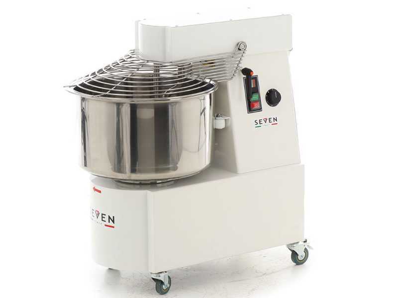 P&eacute;trin &agrave; spirale professionnel Seven Italy GHR 40 - 230 V - Avec roues et Minuterie