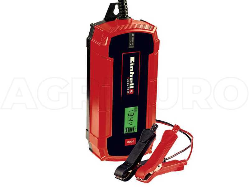 Einhell CE-BC 10 M - Chargeur de voiture automatique - 12V - batteries de voiture et moto jusqu'&agrave; 200A