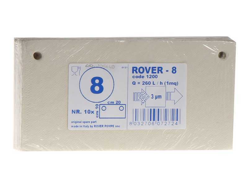 Type 8 - Cartons filtrants pour pompe-filtre Pulcino &ndash; 20x10 cm - 10 pi&egrave;ces