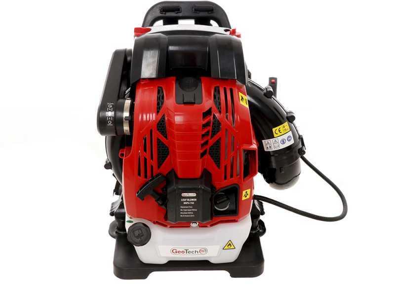 GeoTech Pro BBP4-760 - Souffleur de feuilles thermique &agrave; dos avec moteur 4 temps
