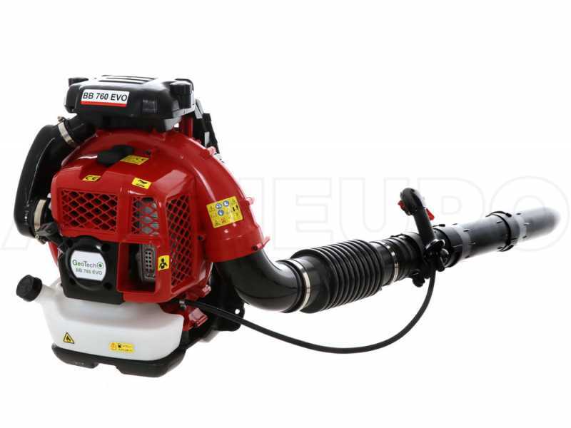 Souffleur &agrave; feuilles thermique &agrave; dos GeoTech BB760EVO - dossi&egrave;re rembourr&eacute;e - 3,6 HP