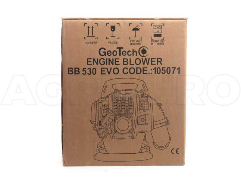 GeoTech BB530EVO - Souffleur thermique professionnel &agrave; dos avec moteur 2 temps 