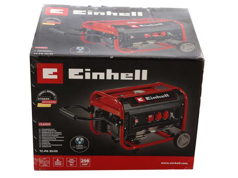 Einhell TC-PG 35/E5 - Groupe &eacute;lectrog&egrave;ne 3.1 kW monophas&eacute; &agrave; essence 4T - Sur chariot