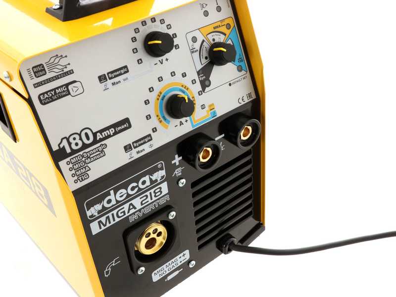 Poste &agrave; souder &agrave; fil inverter multi-proc&eacute;d&eacute;s continu Deca MIGA 218 1Ph 230/50-60 - GAZ/NO GAZ
