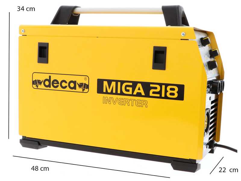 Poste &agrave; souder &agrave; fil inverter multi-proc&eacute;d&eacute;s continu Deca MIGA 218 1Ph 230/50-60 - GAZ/NO GAZ