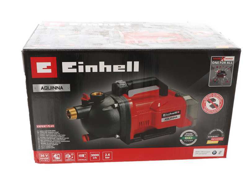 Pompe de surface auto-amor&ccedil;ante &agrave; batterie Einhell AQUINNA - 3Ah 2X18V