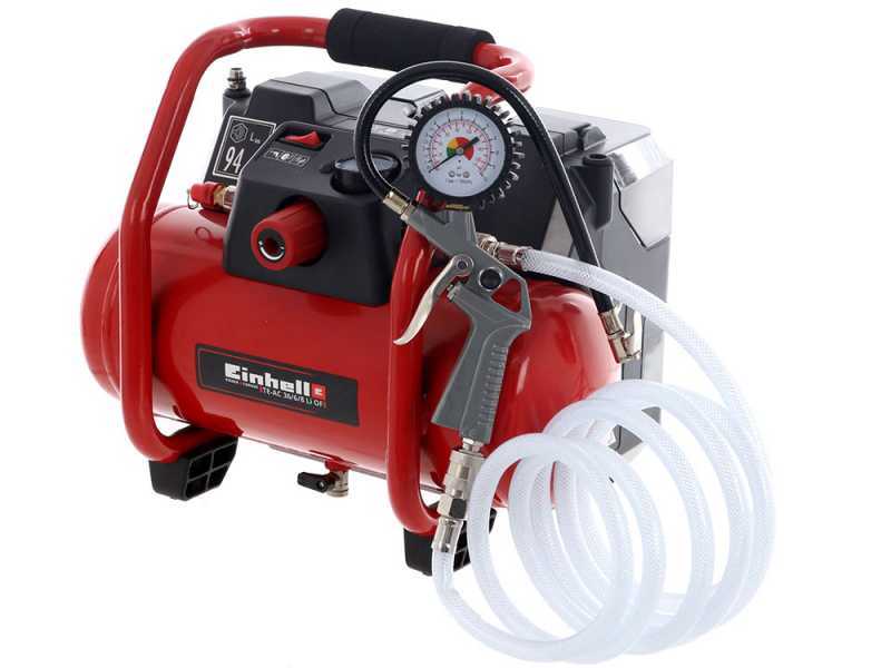 Einhell TE-AC 36 6 8 Li OF Set - Compresseur &agrave; batterie oilless - 4 Ah 2X18V