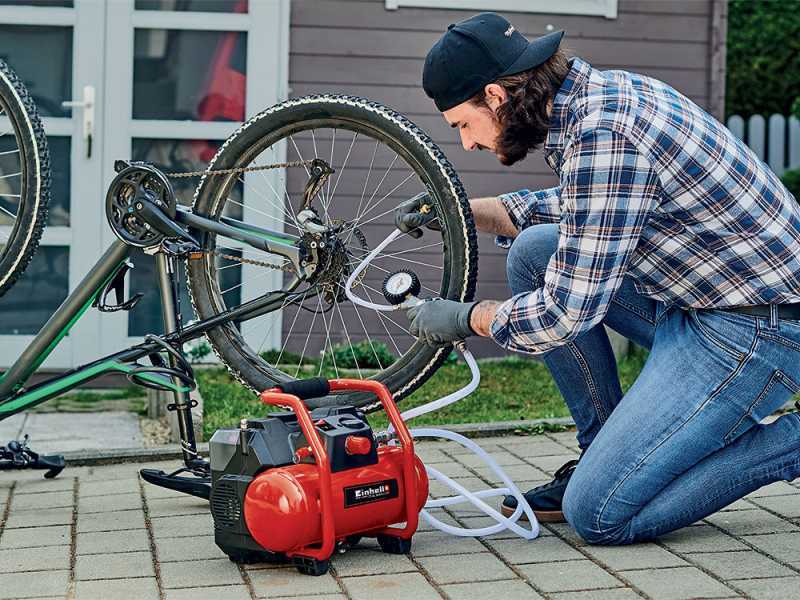 Einhell TE-AC 36 6 8 Li OF Set - Compresseur &agrave; batterie oilless - 4 Ah 2X18V