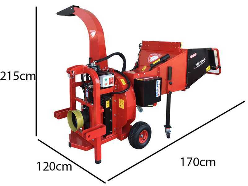 Ceccato Tritone Mega Monster P.T.O. - Broyeur pour tracteur - Transmission hydraulique