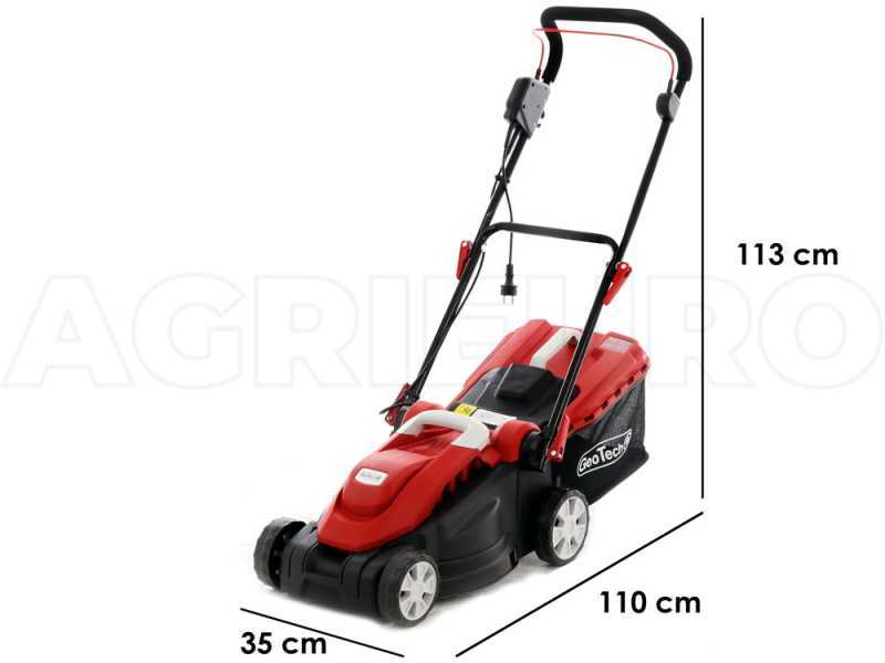 GeoTech TTD 360 B - Tondeuse &agrave; gazon &eacute;lectrique - 1500W - Coupe de 35&nbsp;cm