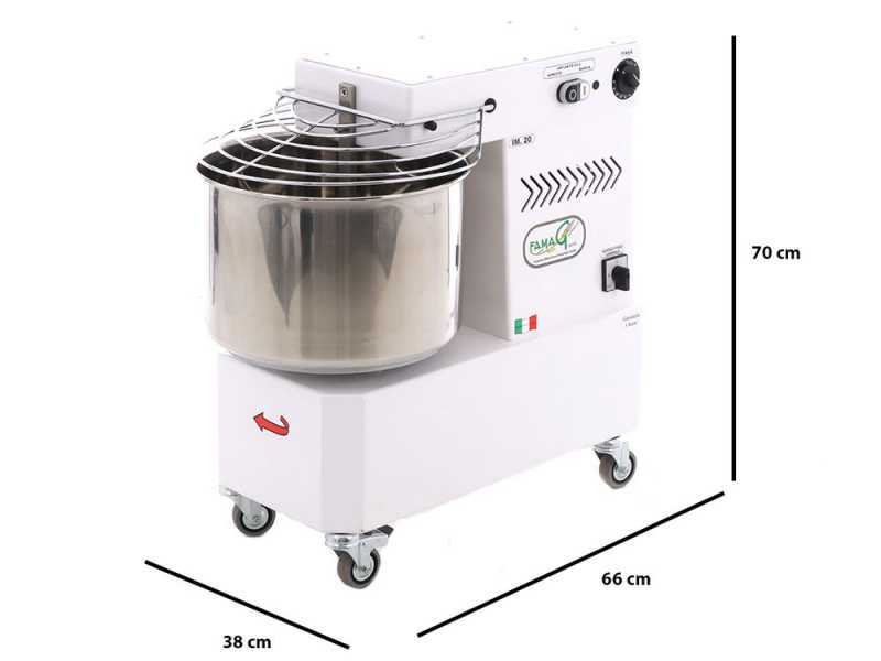 P&eacute;trin &agrave; spirale Famag IM20 NEW - moteur &eacute;lectrique monophas&eacute; - 18 KG