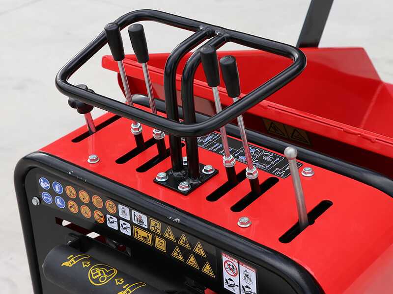 Brouette &agrave; chenilles GeoTech Pro Geoporter 550 DHS Hydro - benne dumper hydraulique 500 kg