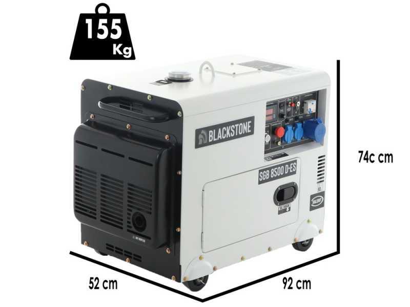 Blackstone SGB 8500 D-ES - Groupe &eacute;lectrog&egrave;ne diesel Monophas&eacute; - 6.3 kw - Tableau ATS inclus