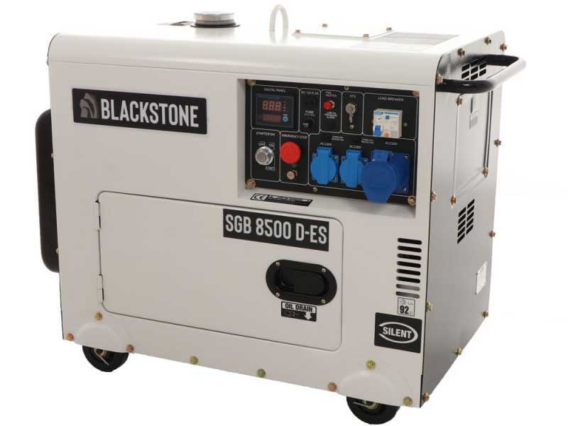 Blackstone SGB 8500 D-ES - Groupe &eacute;lectrog&egrave;ne diesel Monophas&eacute; - 6.3 kw - Tableau ATS inclus