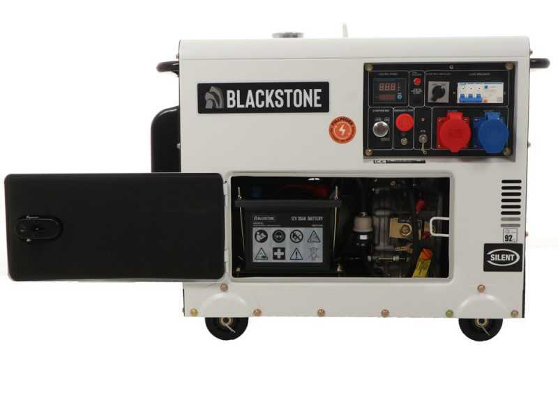 Blackstone SGB 8500 D-ES FP - Groupe &eacute;lectrog&egrave;ne diesel insonoris&eacute; avec AVR  6.3 kw - Continue 6 kW Full-Power + ATS triphas&eacute;