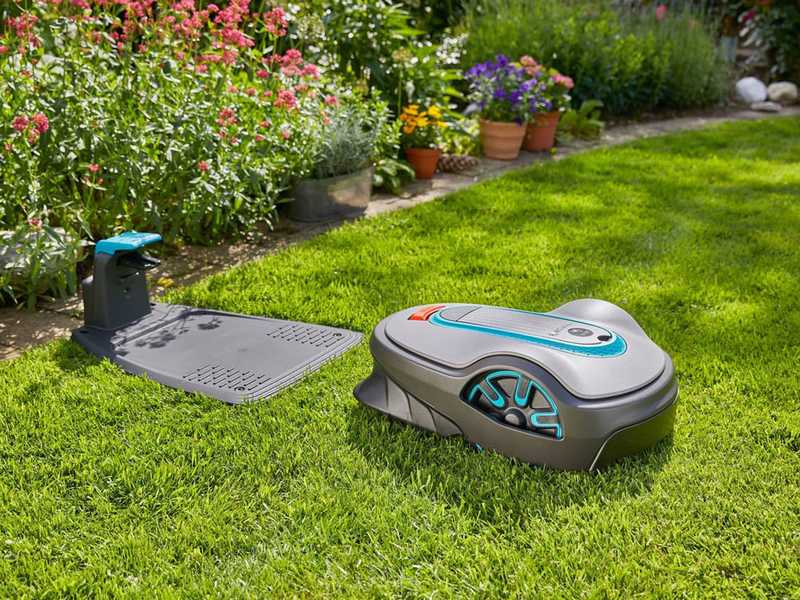 Gardena SILENO life 1000 - Robot tondeuse avec fil p&eacute;riph&eacute;rique et batterie au lithium