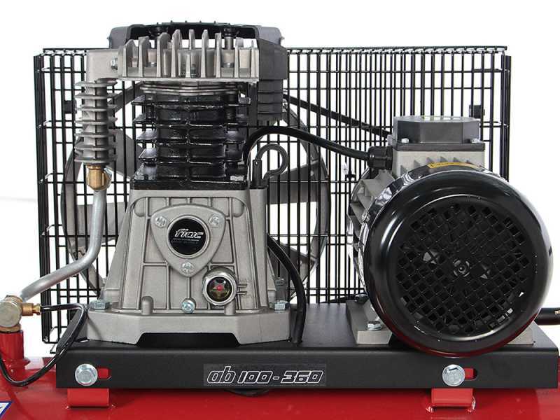 Compresseur 100 L professionnel avec moteur triphas&eacute; FIAC AB 100/360 T