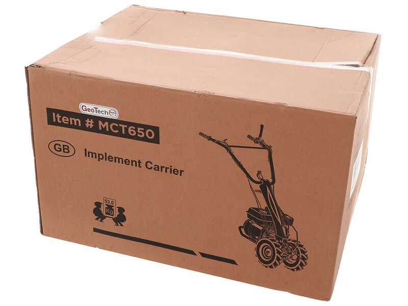 Motoculteur Geotech MCT 650 avec moteur Loncin &agrave; essence de 196cm3 - 6.5HP