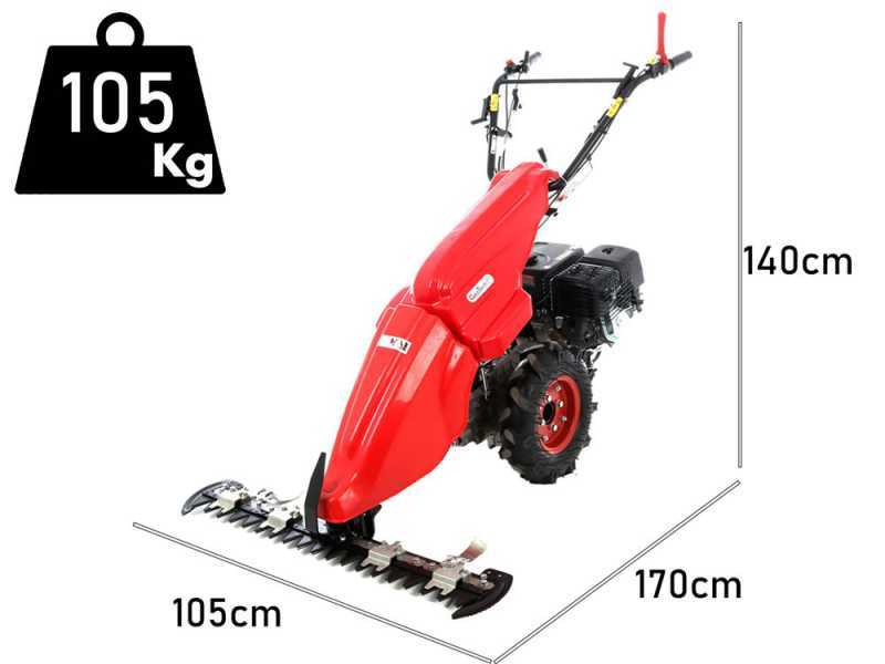 Motofaucheuse Geotech MCT900 avec barre de coupe - moteur Loncin &agrave; essence de 270cc - 9.5HP