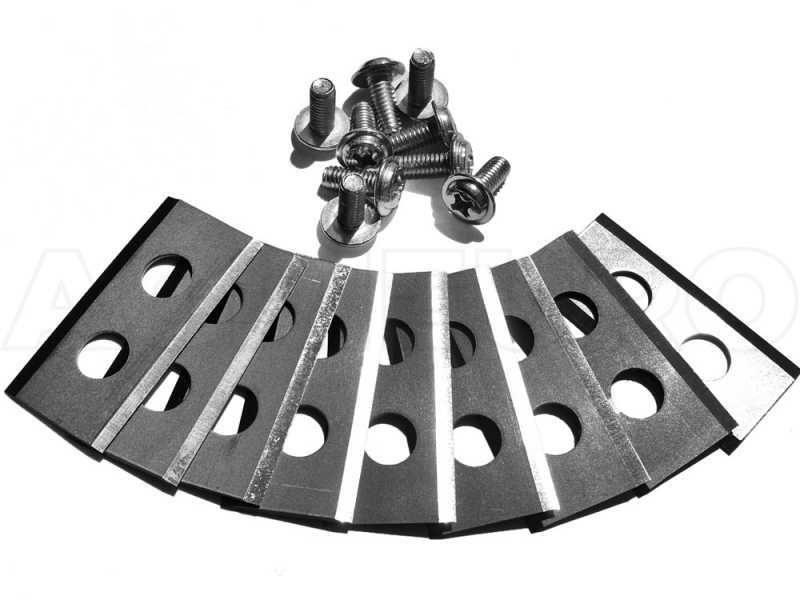 Kit 9 lames professionnelles et vis de rechange pour Worx