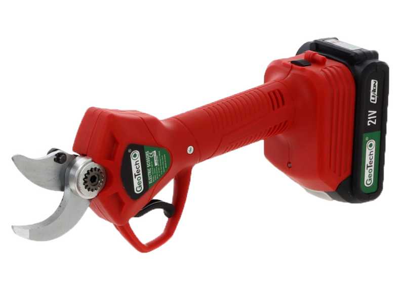 S&eacute;cateur &eacute;lectrique de coupe Geotech - MS 30 - 2 batteries 2 Ah et 18 V