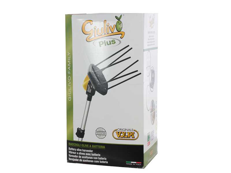 Volpi Giulivo Plus 705XL - Peigne vibreur &eacute;lectrique &agrave; batterie 240-360 cm - Perche t&eacute;lescopique 