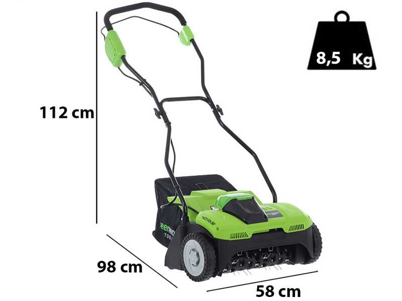 Greenworks G40DT35 - A&eacute;rateur &agrave; batterie - SANS BATTERIE NI CHARGEUR