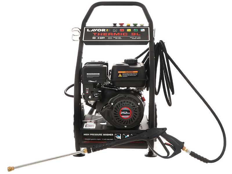 Lavor Thermic 9L - Nettoyeur haute pression thermique - 900 l/h - moteur Loncin LC175F-2 &agrave; essence 9 CV