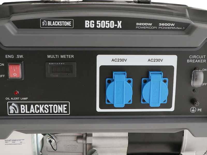 Blackstone BG 5050-X - Groupe &eacute;lectrog&egrave;ne avec AVR 3.6 kw - Continue 3.2 kW Monophas&eacute;