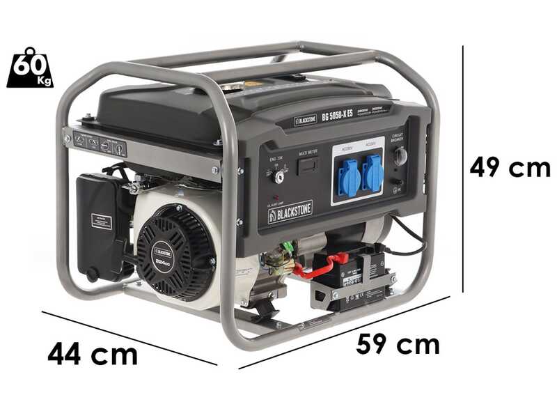 Blackstone BG 5050-X ES - Groupe &eacute;lectrog&egrave;ne 3.6  kW monophas&eacute; &agrave; essence