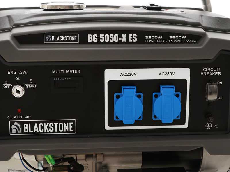 Blackstone BG 5050-X ES - Groupe &eacute;lectrog&egrave;ne 3.6  kW monophas&eacute; &agrave; essence
