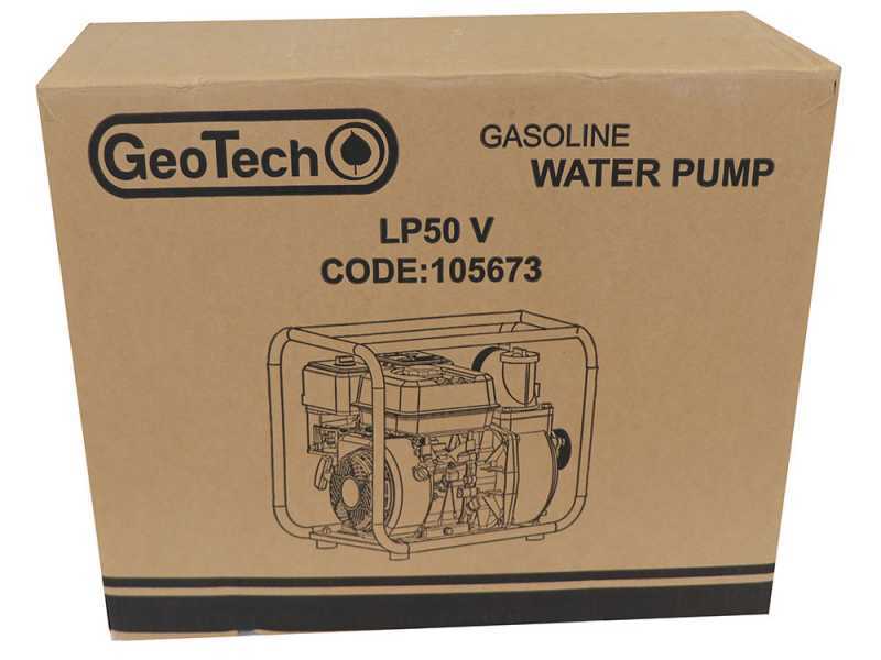 Motopompe thermique GeoTech LP 50 V - Raccords de 50 mm - 2 Pouces
