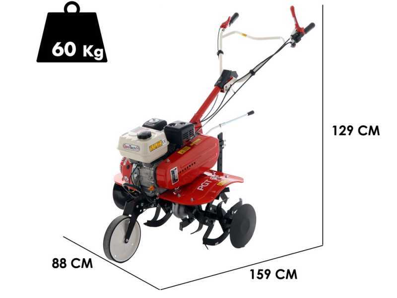 GeoTech Pro PGT680 - Motobineuse &agrave; essence 7 CV - Moteur de 208 cm&sup3;
