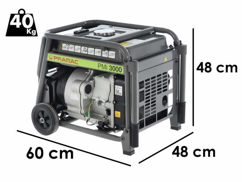 Pramac PMI3000 - Groupe &eacute;lectrog&egrave;ne inverter de 3 kW - Version sur chariot