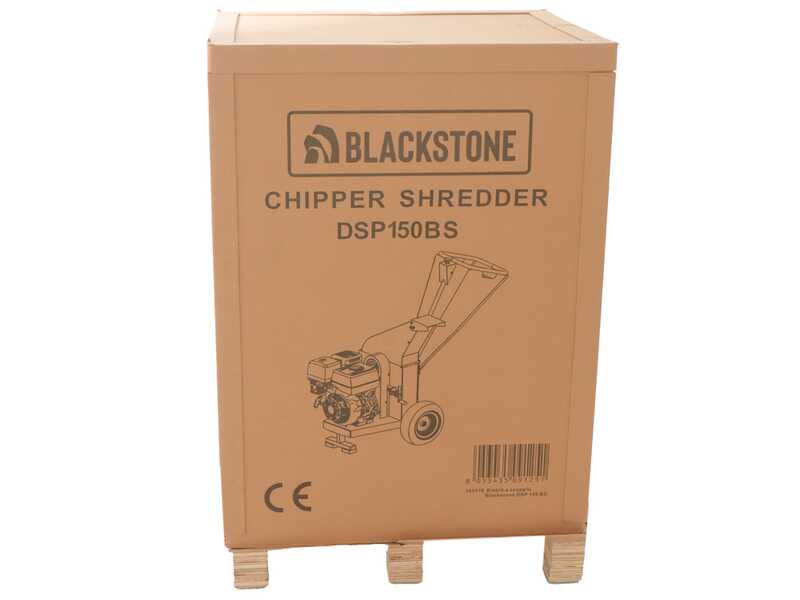 BlackStone DSP 150 B - Broyeur de branches thermique  - Moteur &agrave; essence Briggs &amp; Stratton de 420 cm3