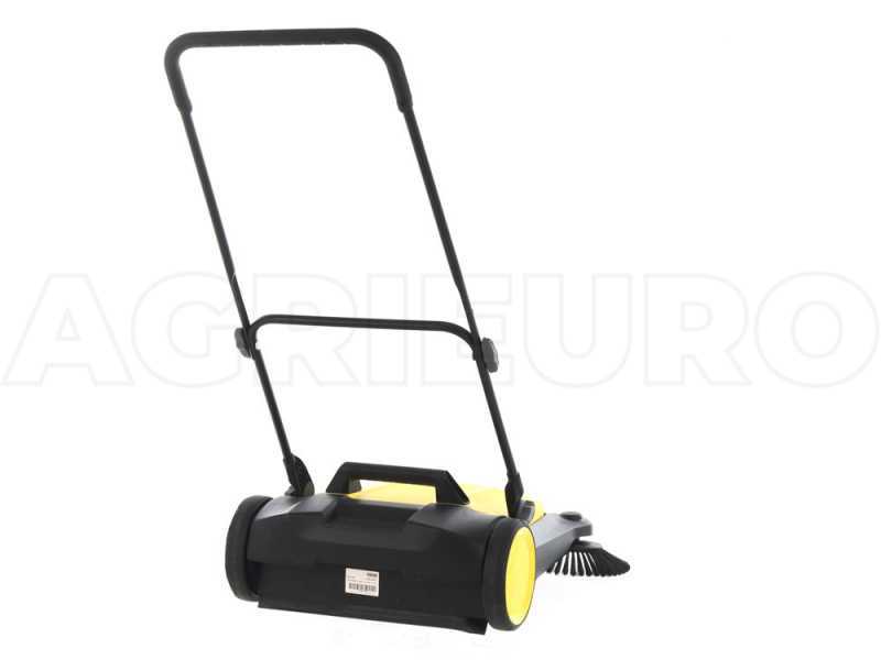 Balayeuse Manuelle Grafner 650 Mm - 3 Brosses - Bac 20L - Jusqu'à 2400 M²/h