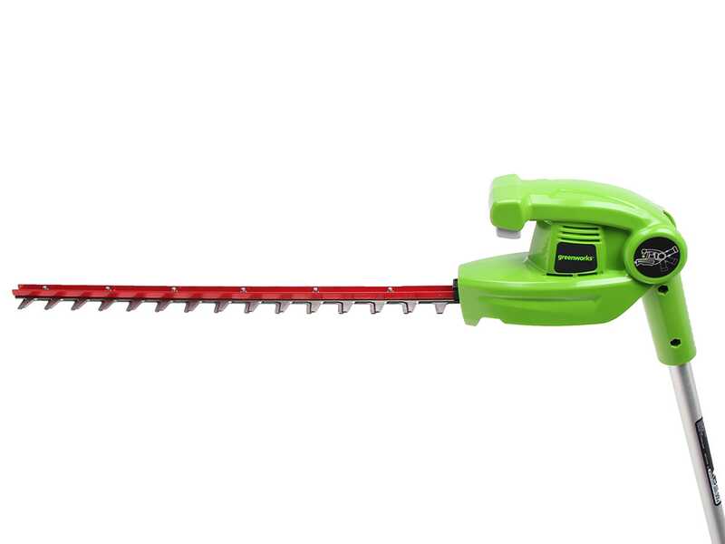 Greenworks G40PHA - Taille-haie sur perche de rallonge t&eacute;lescopique &eacute;lectrique orientable - SANS BATTERIE NI CHARGEUR