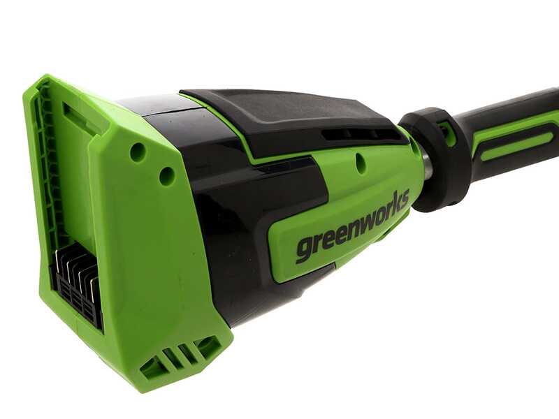 Taille-haie sur perche de rallonge t&eacute;lescopique &eacute;lectrique orientable Greenworks G40PHA  - SANS BATTERIE ET ​​CHARGEUR DE BATTERIE