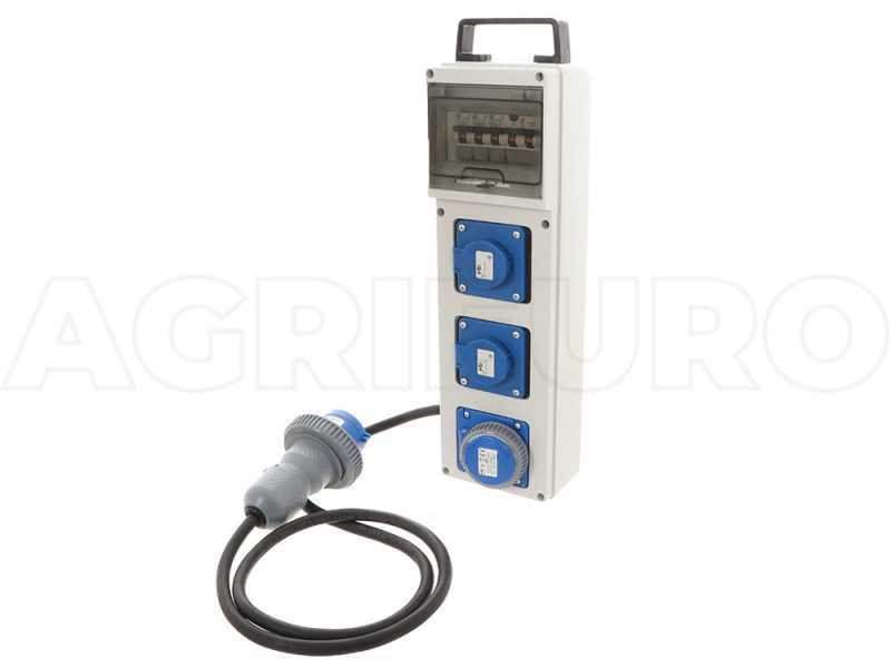 Adaptateur multiprises pour g&eacute;n&eacute;rateurs monophas&eacute; pour alimentation de mat&eacute;riels &agrave; absorption &eacute;lev&eacute;e (jusqu'&agrave; 7.2KW)