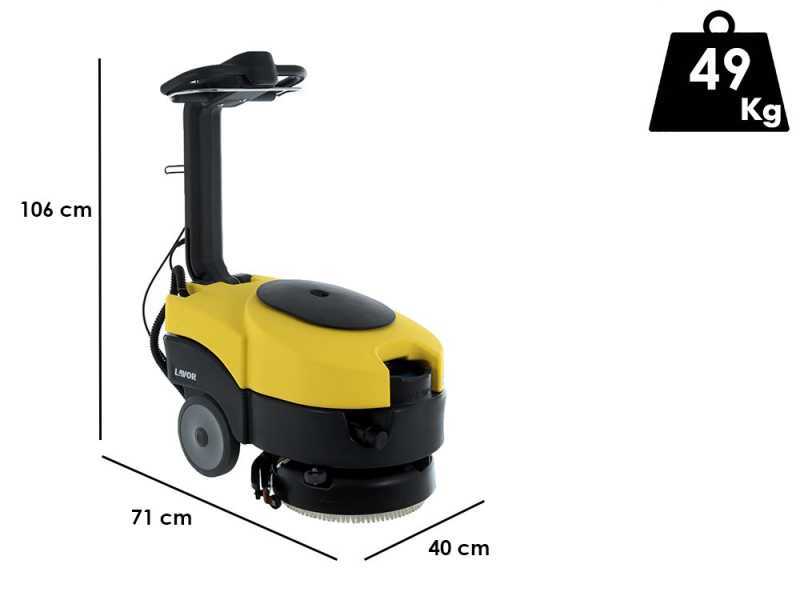 Autolaveuse Lavor L1 36E pour lavage et s&eacute;chage des sols - Laveuse de sols 230 V