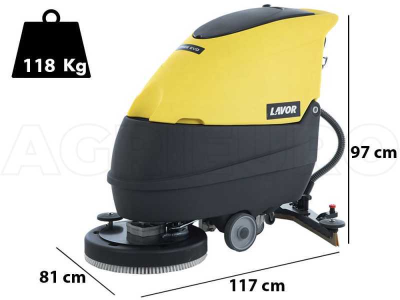 Lavor L5 50B - Autolaveuse &agrave; batterie sans-fils 3 en 1 : lave, s&egrave;che et aspire