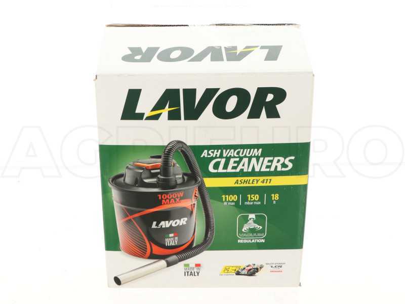 Aspirateur &agrave; cendre Lavor Ashley 410 aspirateur vide cendre avec bidon en acier, 1000 W