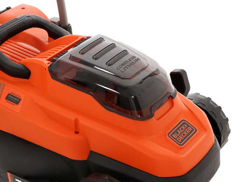 Tondeuse &agrave; gazon &eacute;lectrique &agrave; batterie Black &amp; Decker BCMW33184L2-QW - 36V 4Ah + une batterie 18V 2Ah offerte