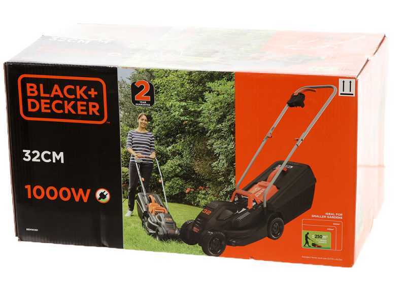 Black &amp; Decker BEMW351-QS - Tondeuse &agrave; gazon &eacute;lectrique - 1000W - Coupe de 32&nbsp;cm