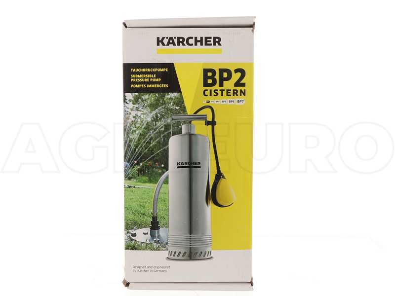 Pompe immerg&eacute;e &eacute;lectrique pour eaux claires Karcher BP2 Inox - puissance 800 W