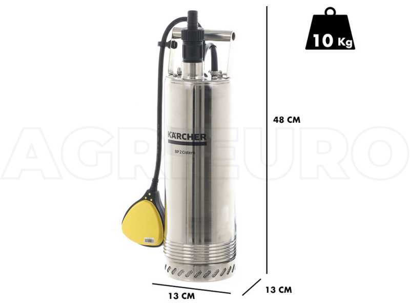 Pompe immerg&eacute;e &eacute;lectrique pour eaux claires Karcher BP2 Inox - puissance 800 W