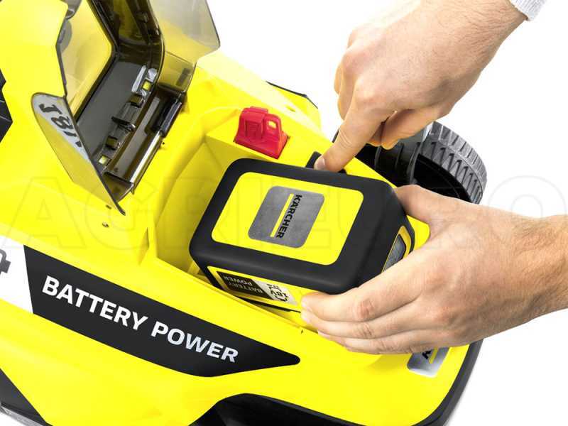 Tondeuse &eacute;lectrique &agrave; batterie Karcher LMO 18-33 - MACHINE SEULE - SANS BATTERIE ET CHARGEUR