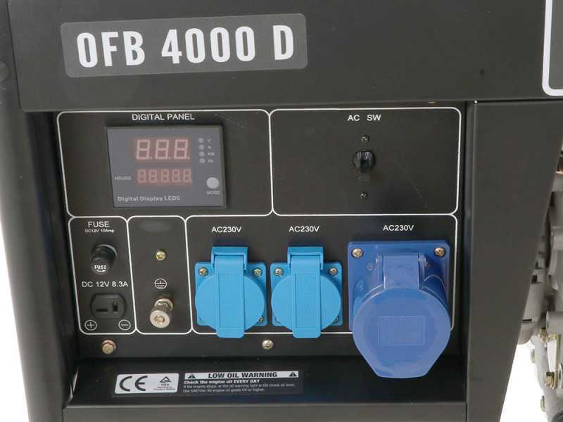 BlackStone OFB 4000 D - Groupe &eacute;lectrog&egrave;ne monophas&eacute; diesel - Puissance nominale 3.1 kW